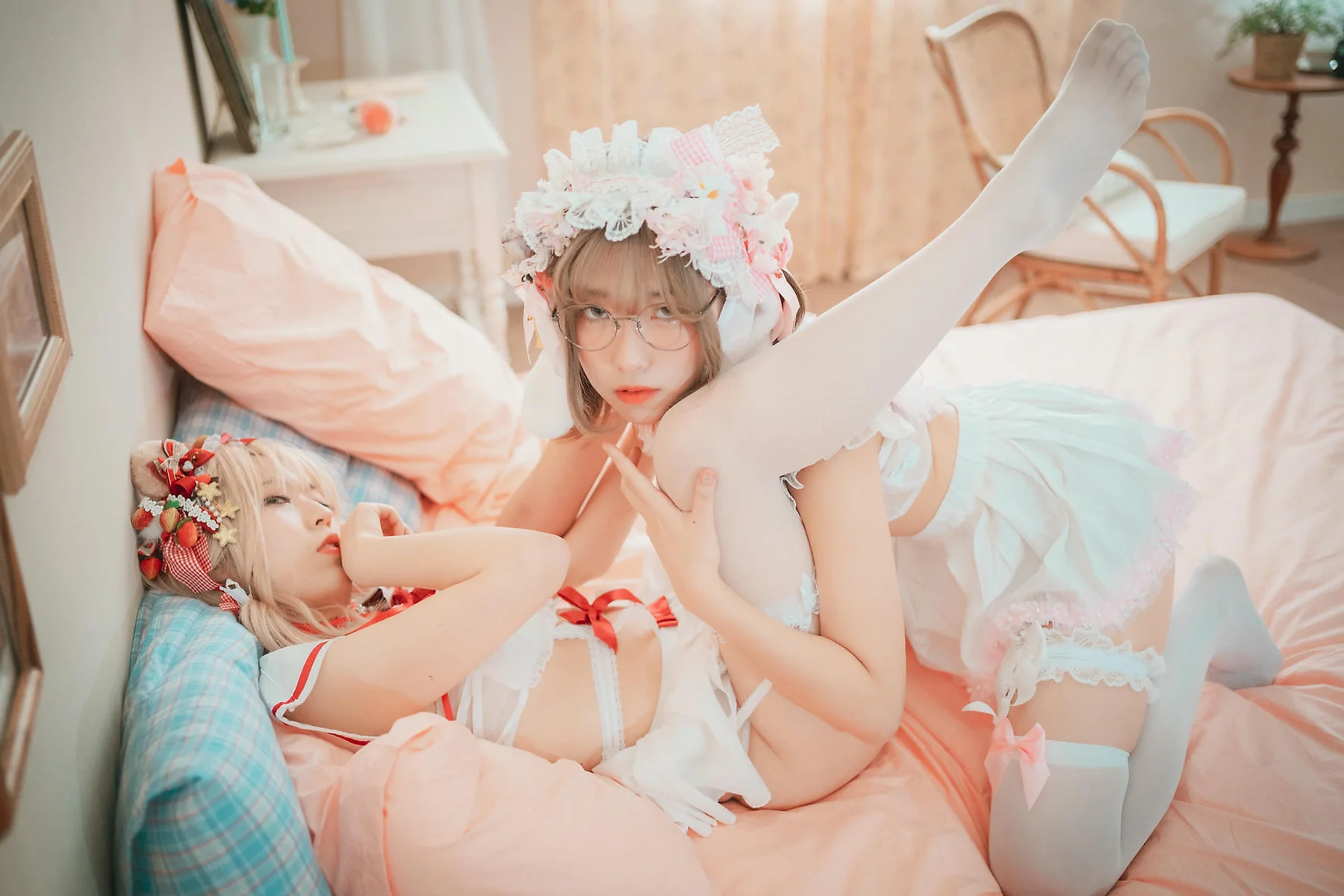 DJAWA No.124 Mozzi花嫁少女双人写真 - 2