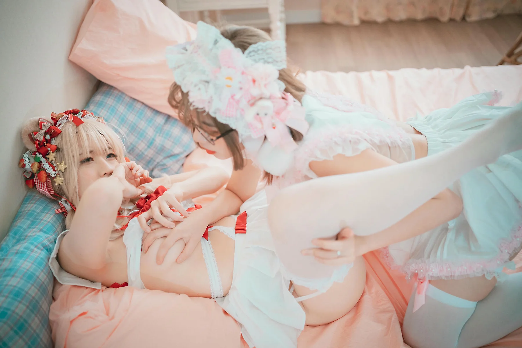 DJAWA No.124 Mozzi花嫁少女双人写真 - 4