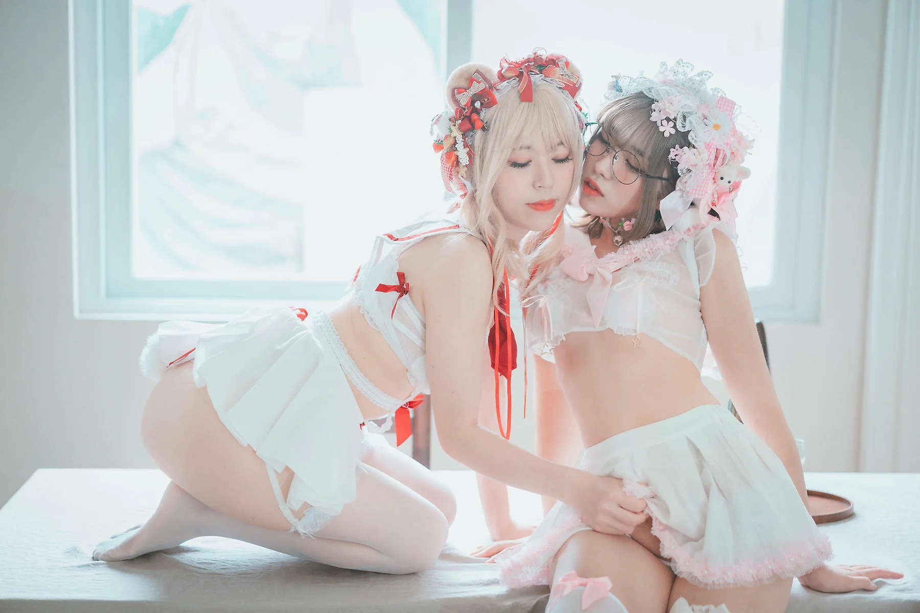 DJAWA No.124 Mozzi花嫁少女双人写真 - 23