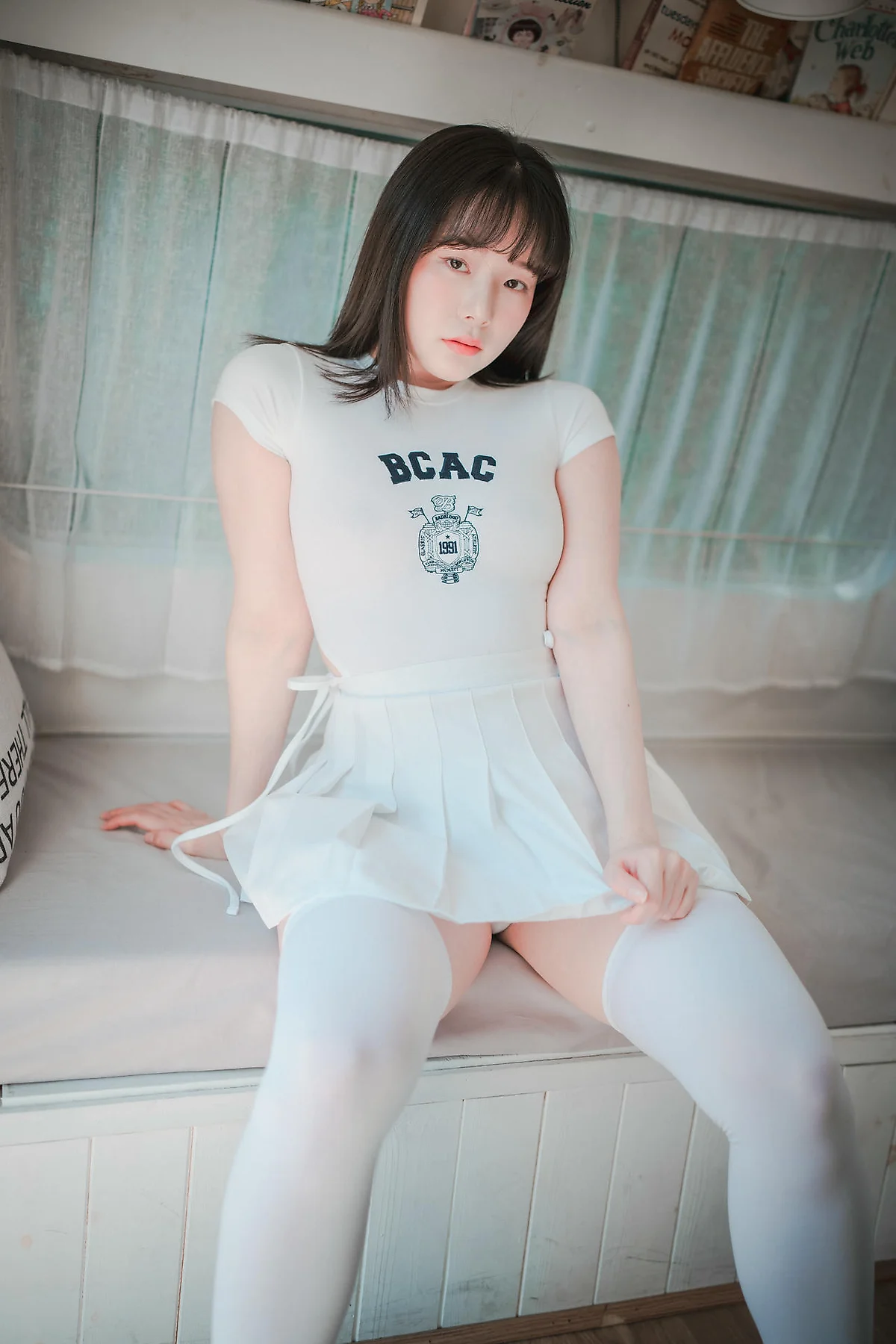DJAWA No.125 Pia白丝翘臀连体衣 - 53