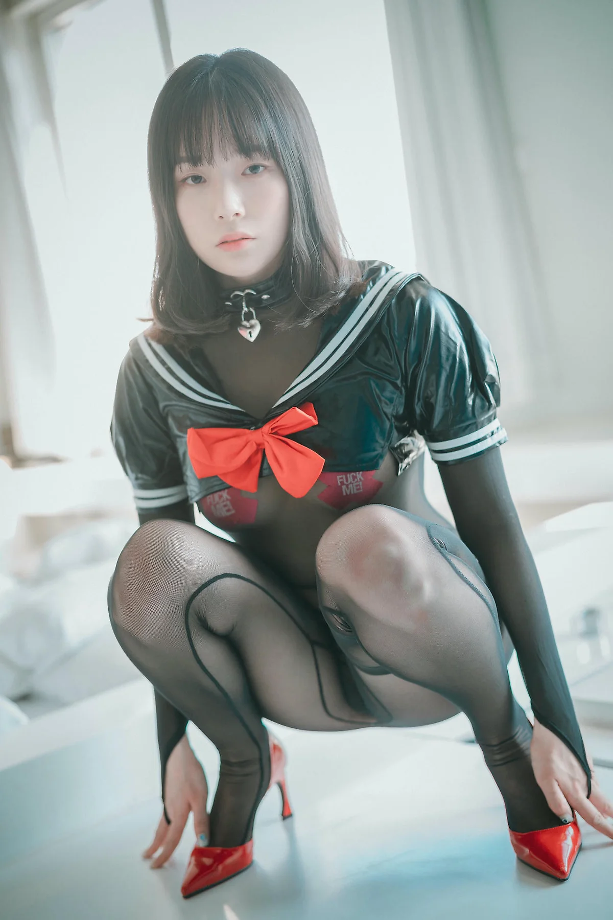 DJAWA No.126 Pia连体衣丝袜乳贴 - 17