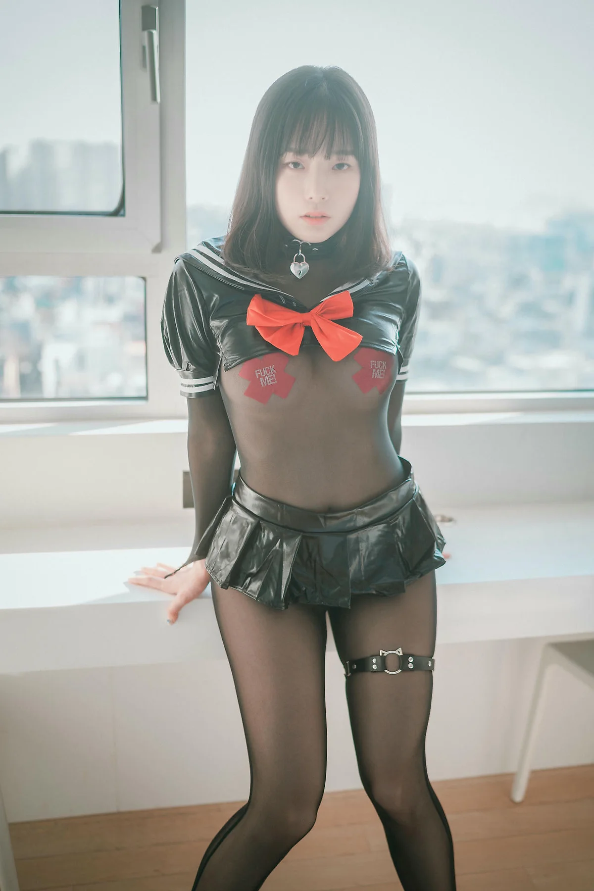 DJAWA No.126 Pia连体衣丝袜乳贴 - 46