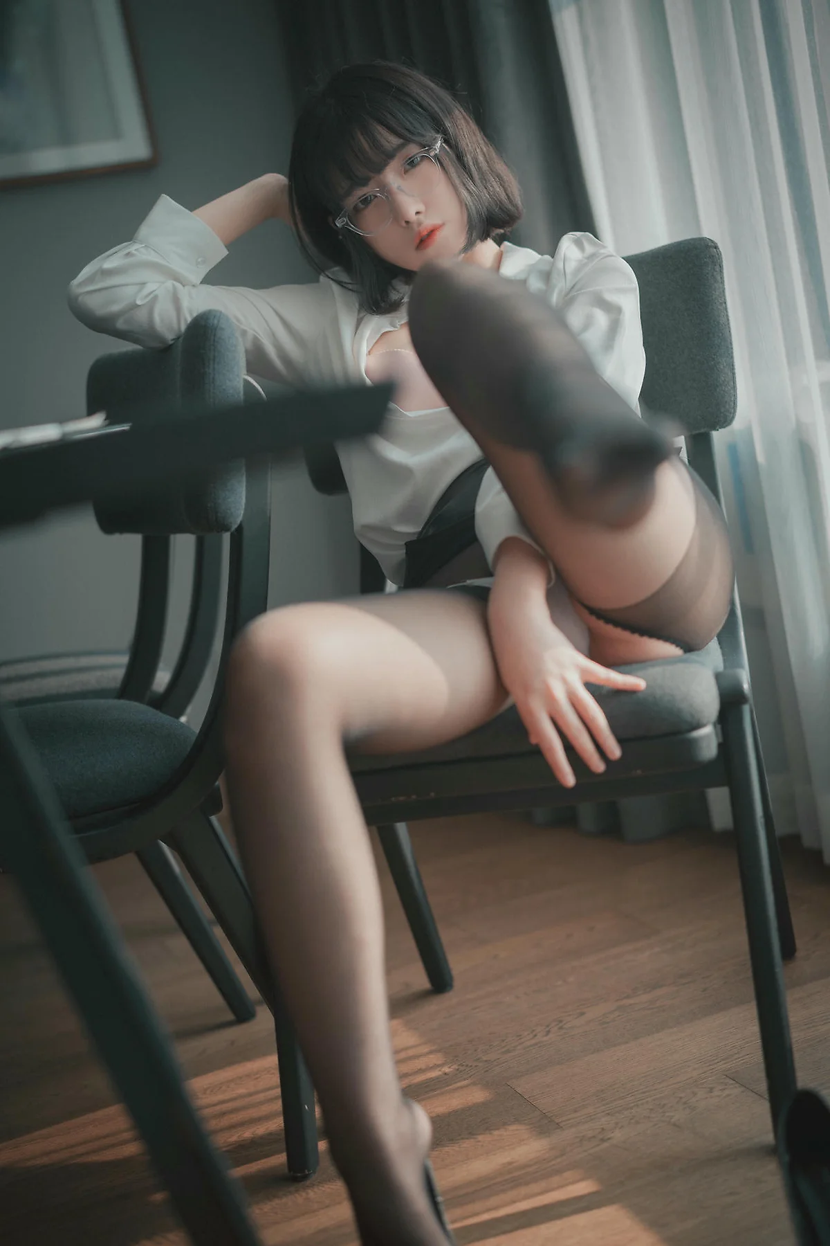 DJAWA No.136 Sonson爆乳黑丝衬衫 - 71