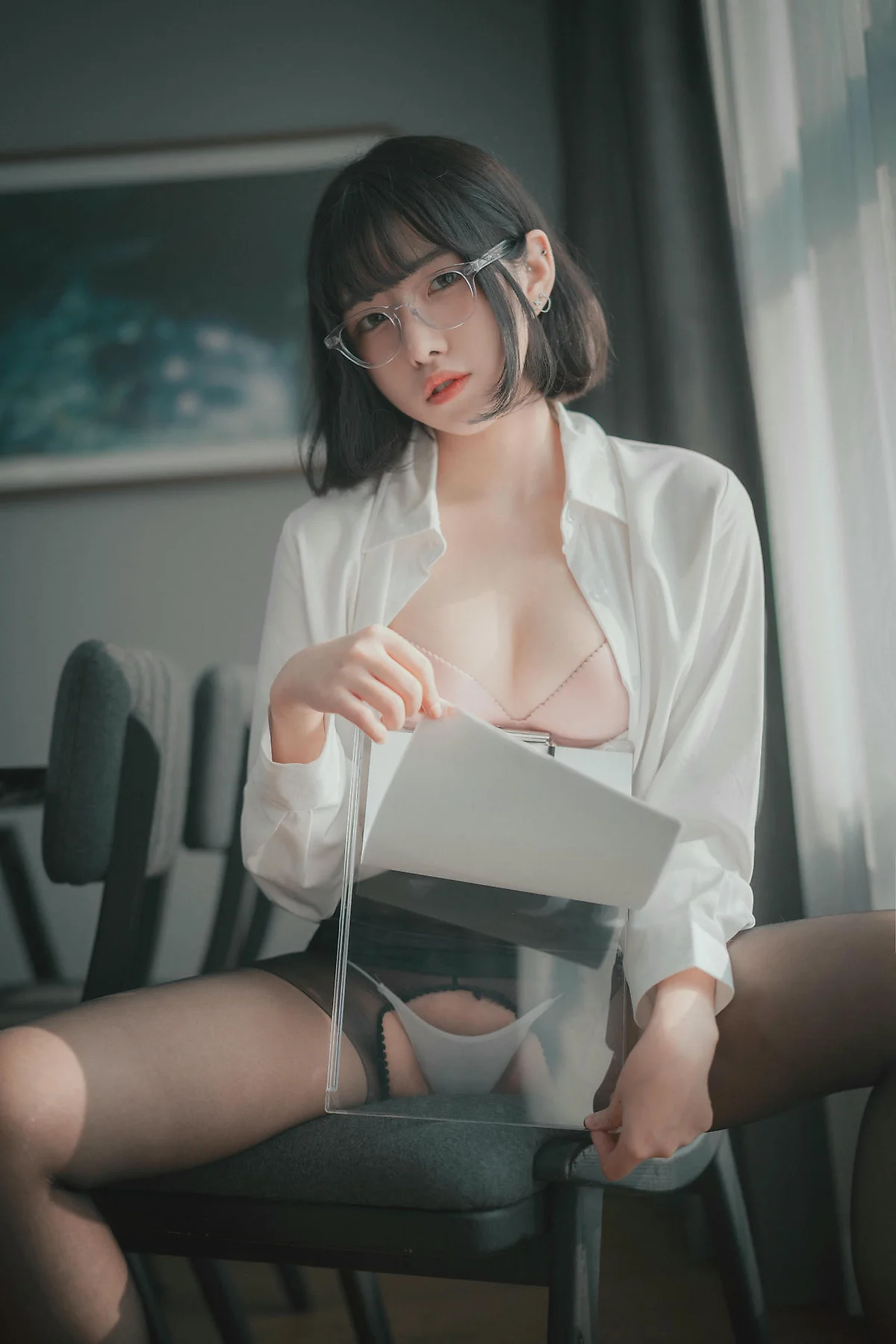 DJAWA No.136 Sonson爆乳黑丝衬衫 - 75