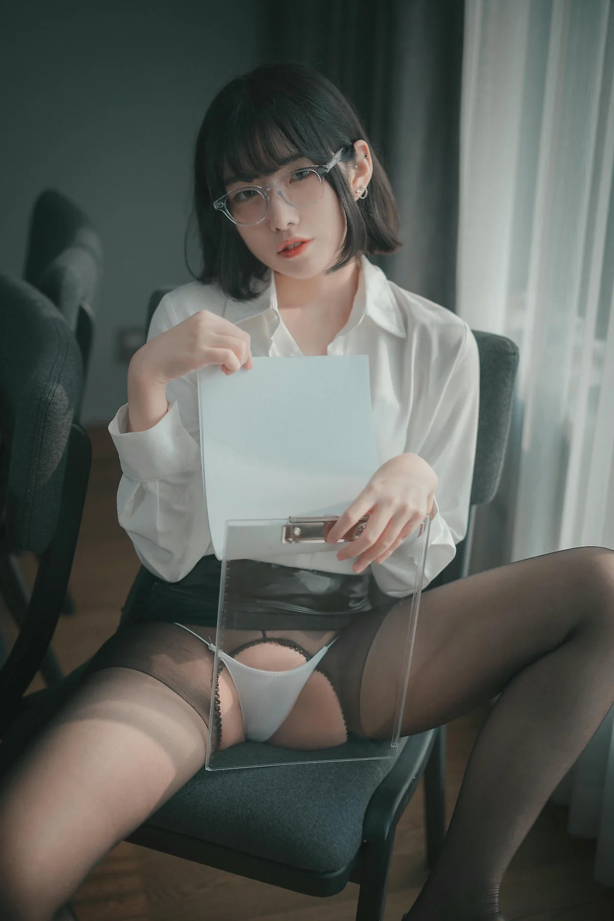 DJAWA No.136 Sonson爆乳黑丝衬衫 - 78