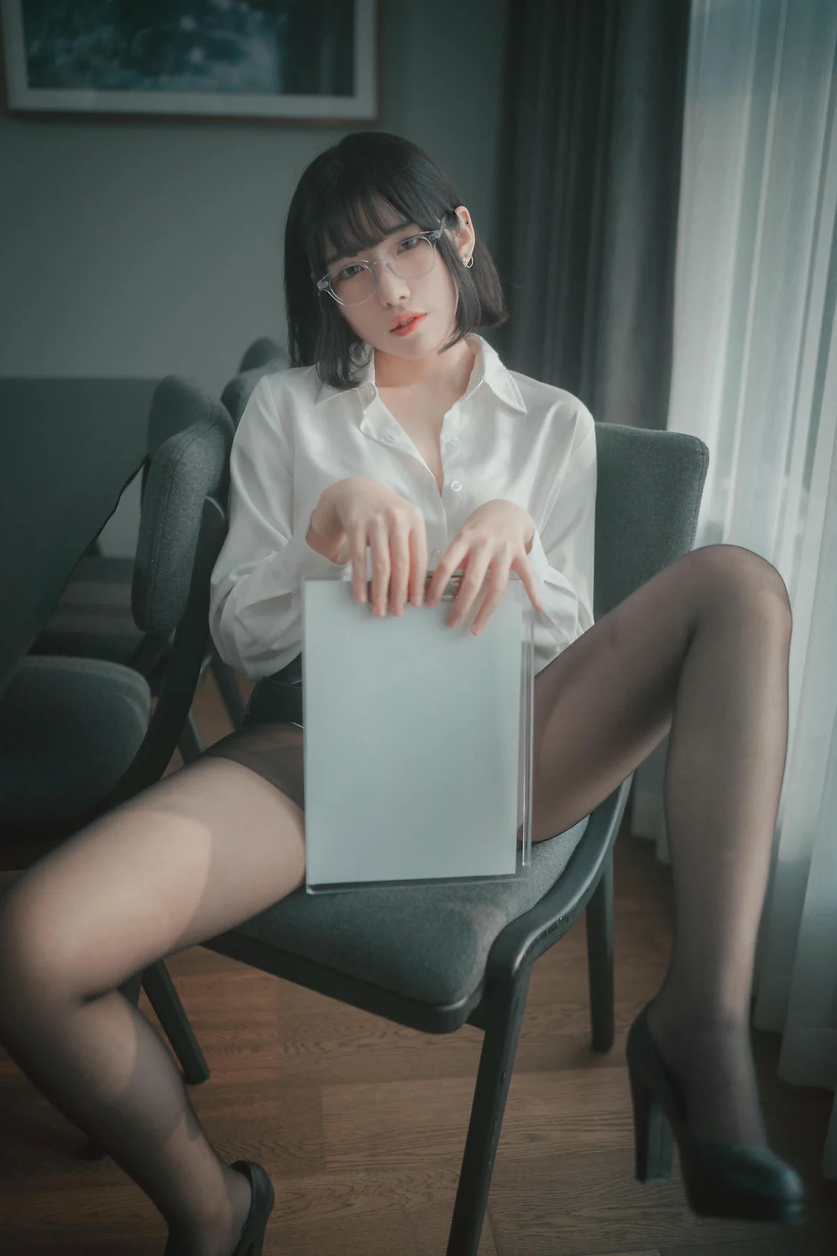 DJAWA No.136 Sonson爆乳黑丝衬衫 - 79