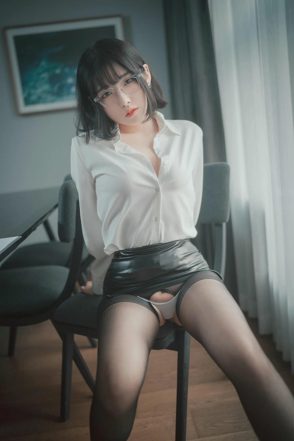 DJAWA No.136 Sonson爆乳黑丝衬衫 - 83
