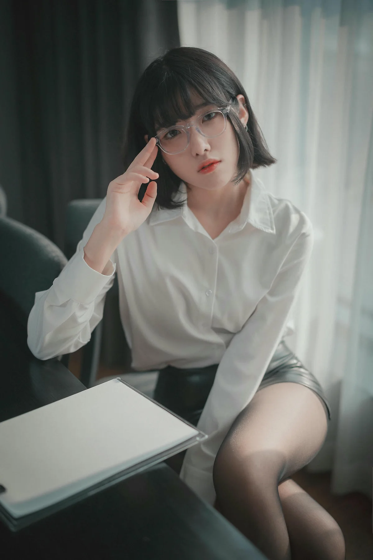 DJAWA No.136 Sonson爆乳黑丝衬衫 - 88