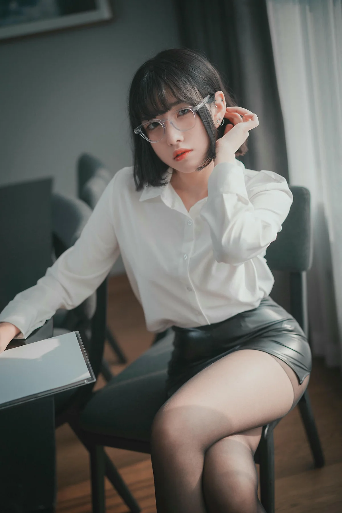 DJAWA No.136 Sonson爆乳黑丝衬衫 - 89