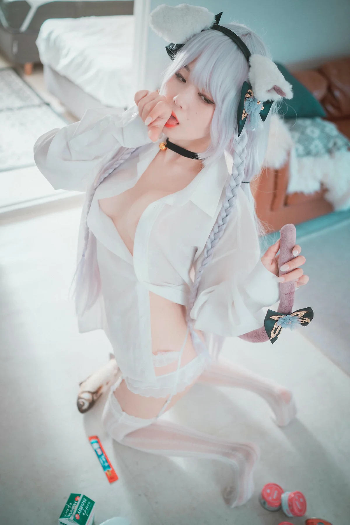DJAWA No.145  Zia白色衬衫翘臀写真 - 31