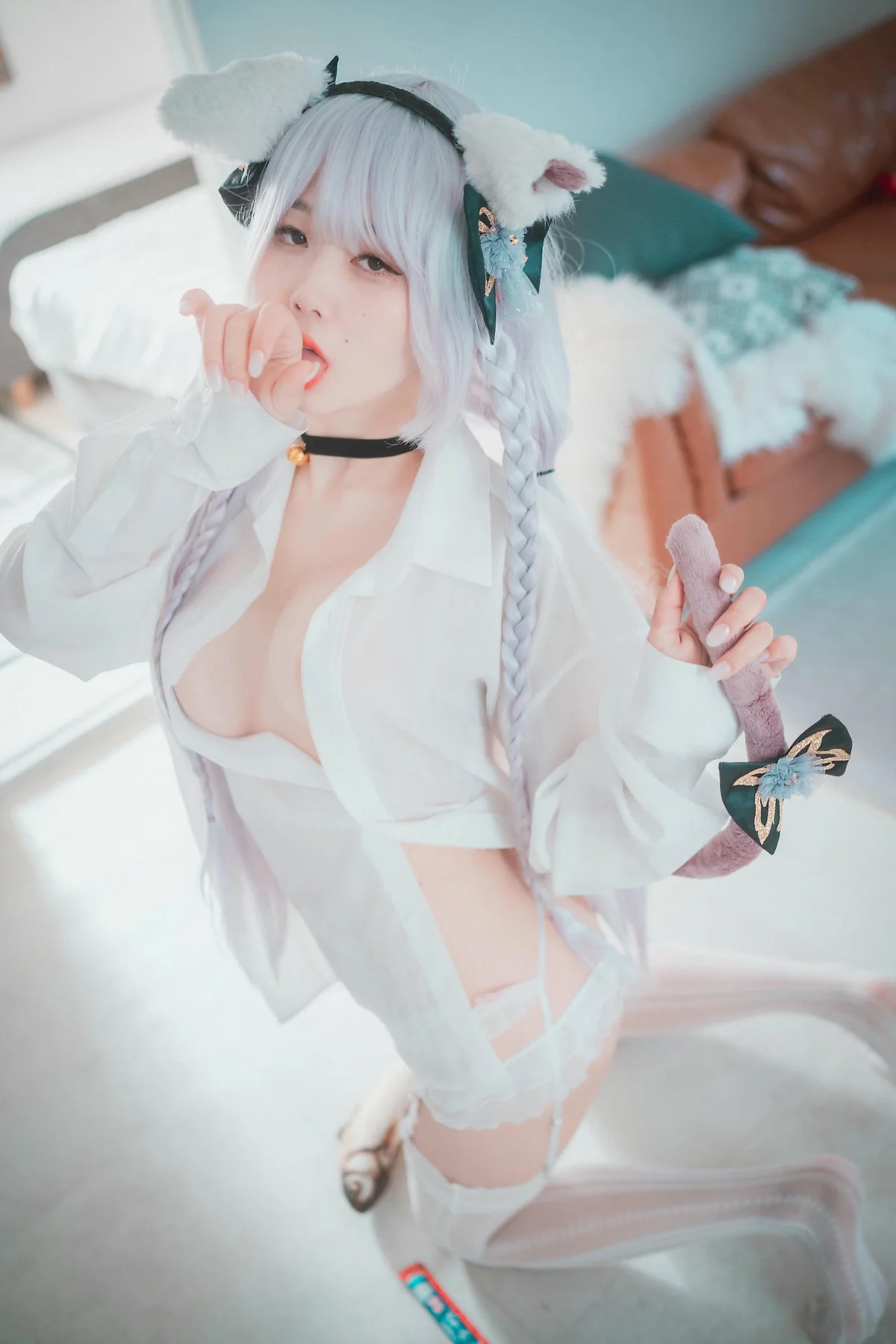 DJAWA No.145  Zia白色衬衫翘臀写真 - 32