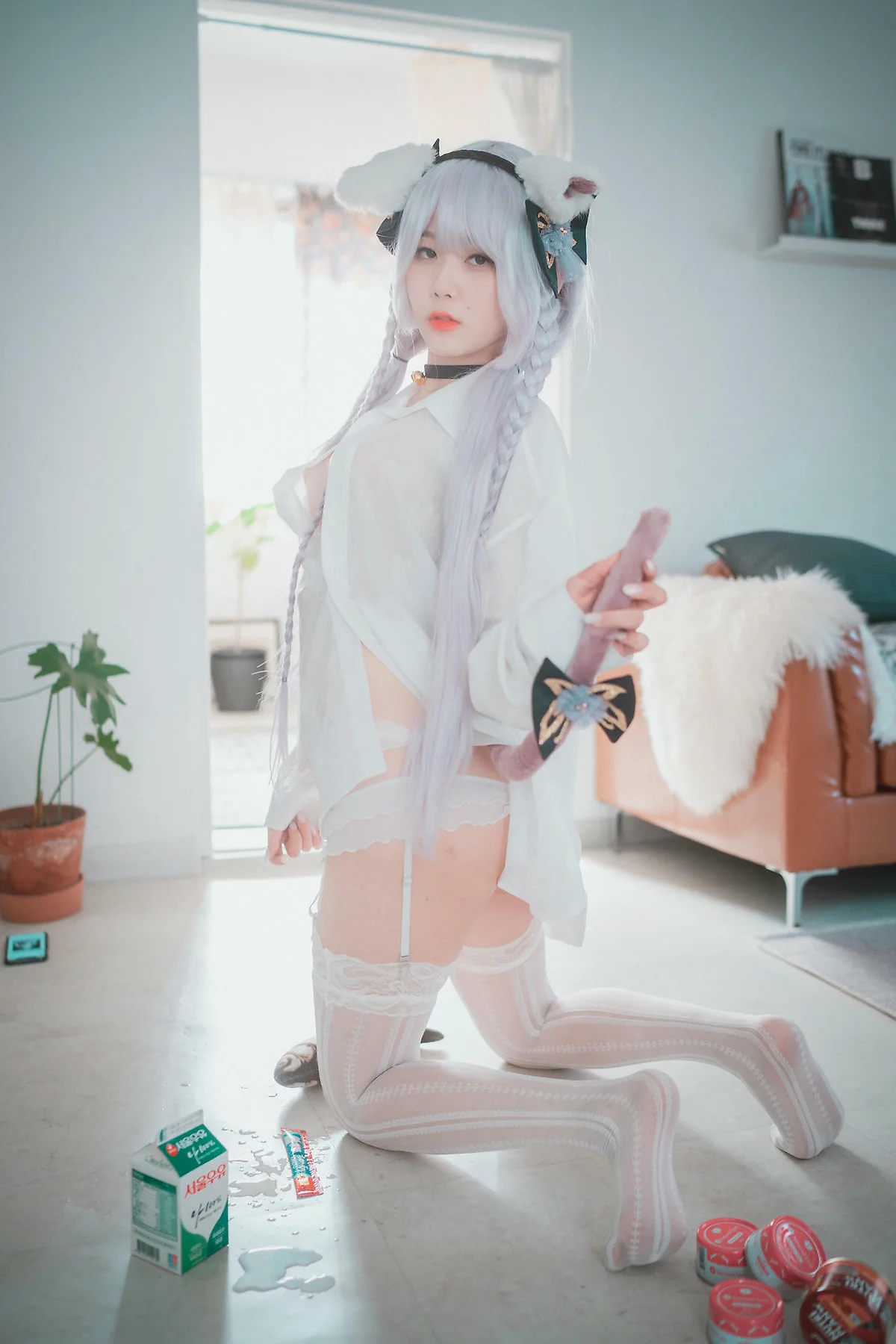 DJAWA No.145  Zia白色衬衫翘臀写真 - 35