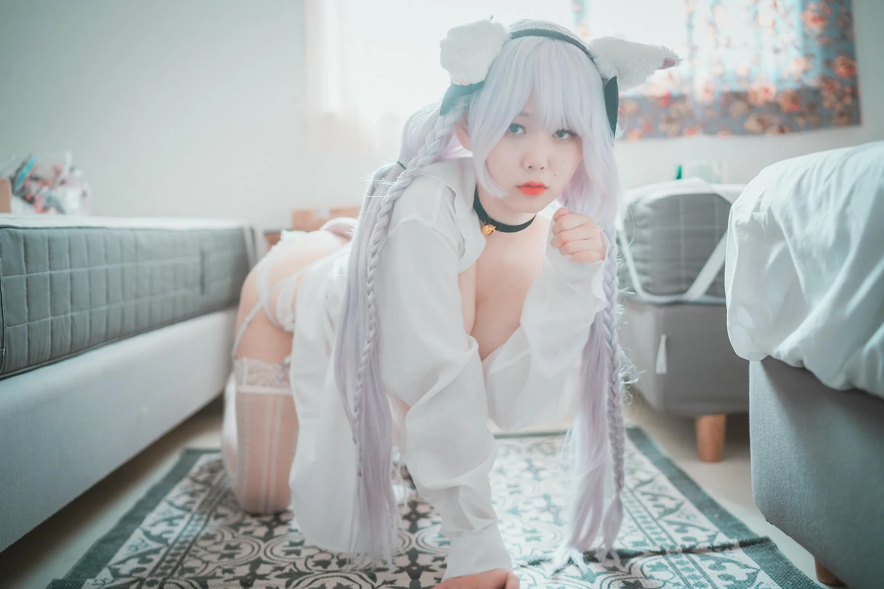 DJAWA No.145  Zia白色衬衫翘臀写真 - 54