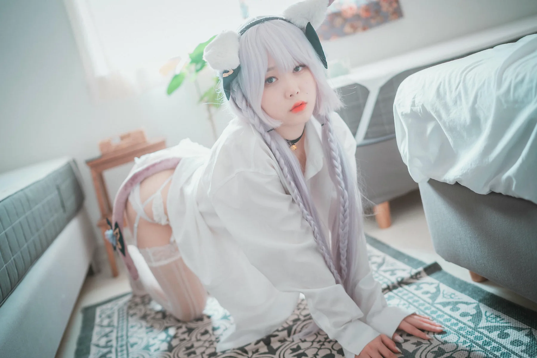 DJAWA No.145  Zia白色衬衫翘臀写真 - 55