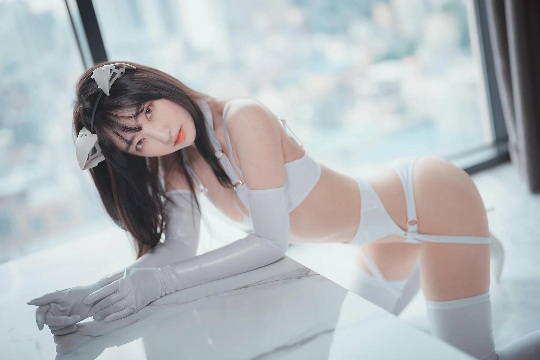 DJAWA No.149 Hanari白色内衣套装 - 53