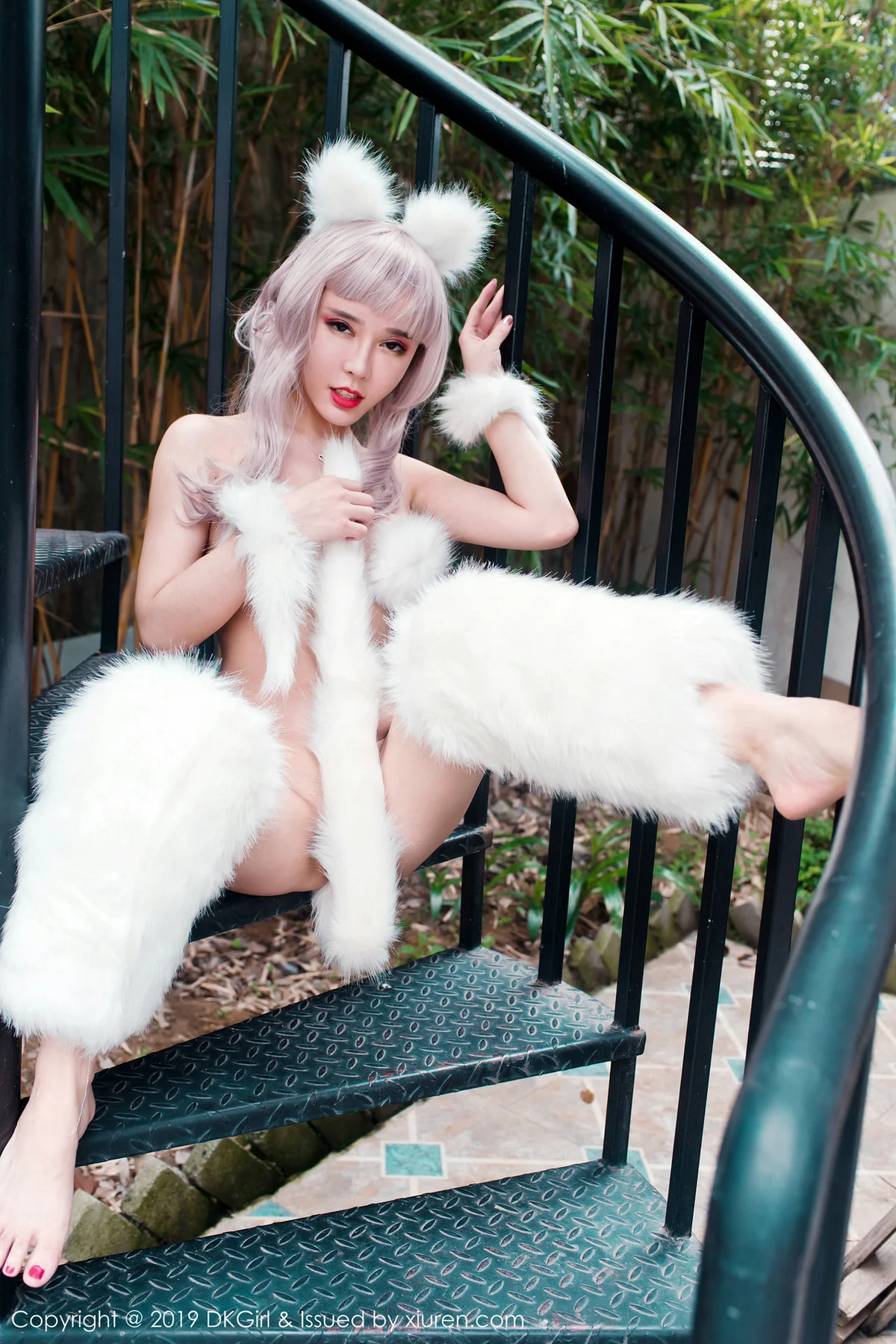 DKGirl DK御女郎 Vol.099 艾小青 诱惑白狐写真 - 34