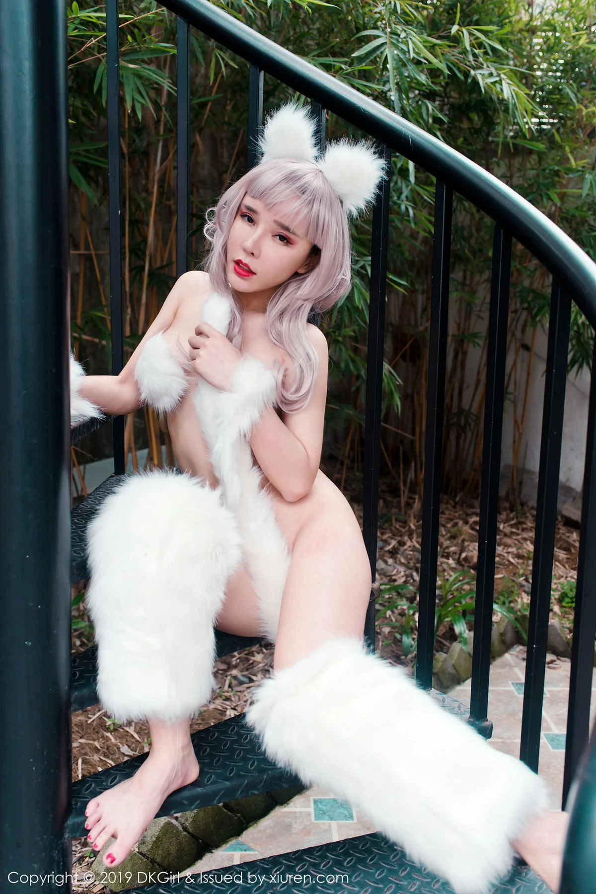 DKGirl DK御女郎 Vol.099 艾小青 诱惑白狐写真 - 37