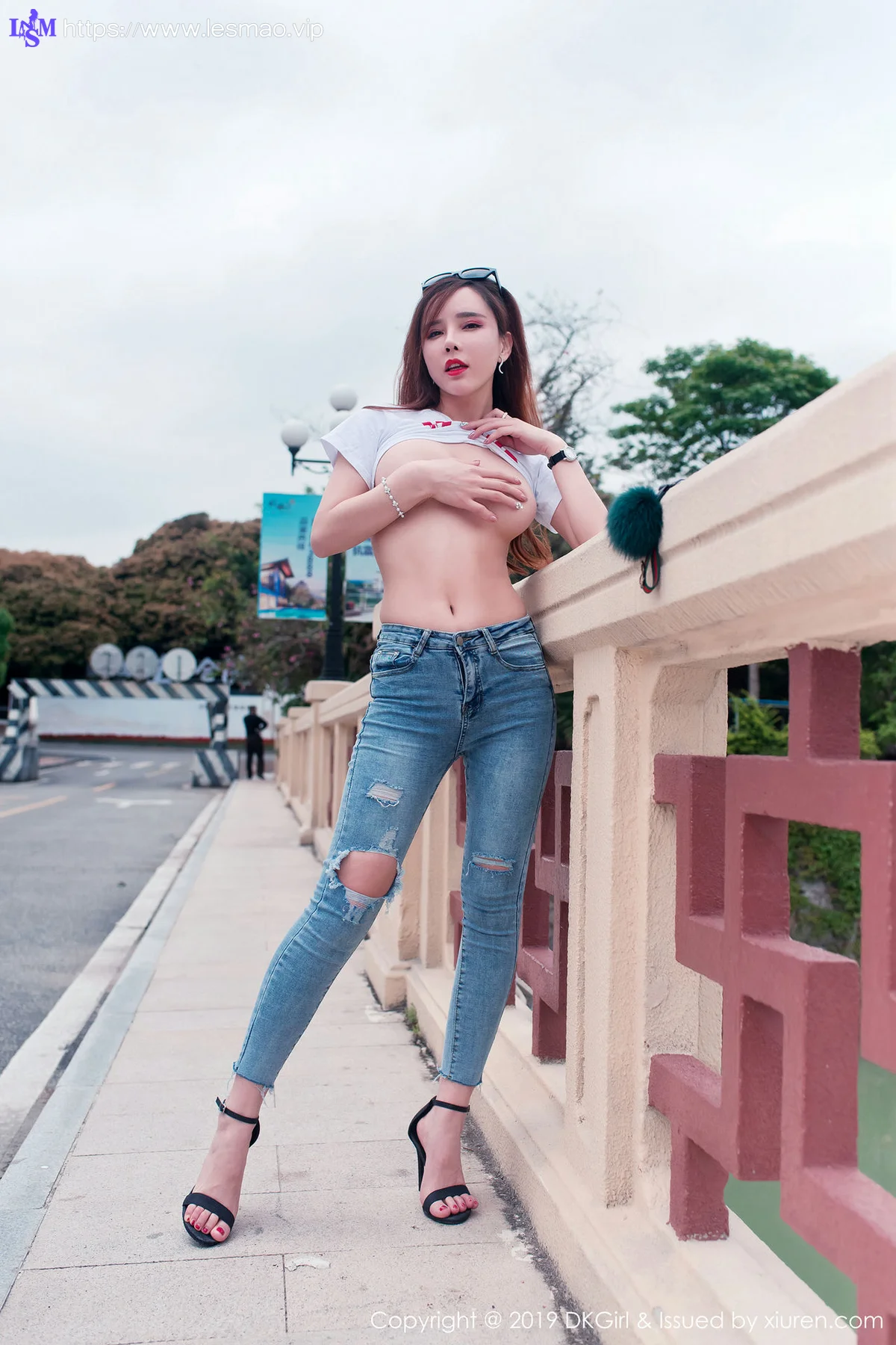 DKGirl DK御女郎 Vol.108  户外露天爆乳外拍 艾小青 - 19
