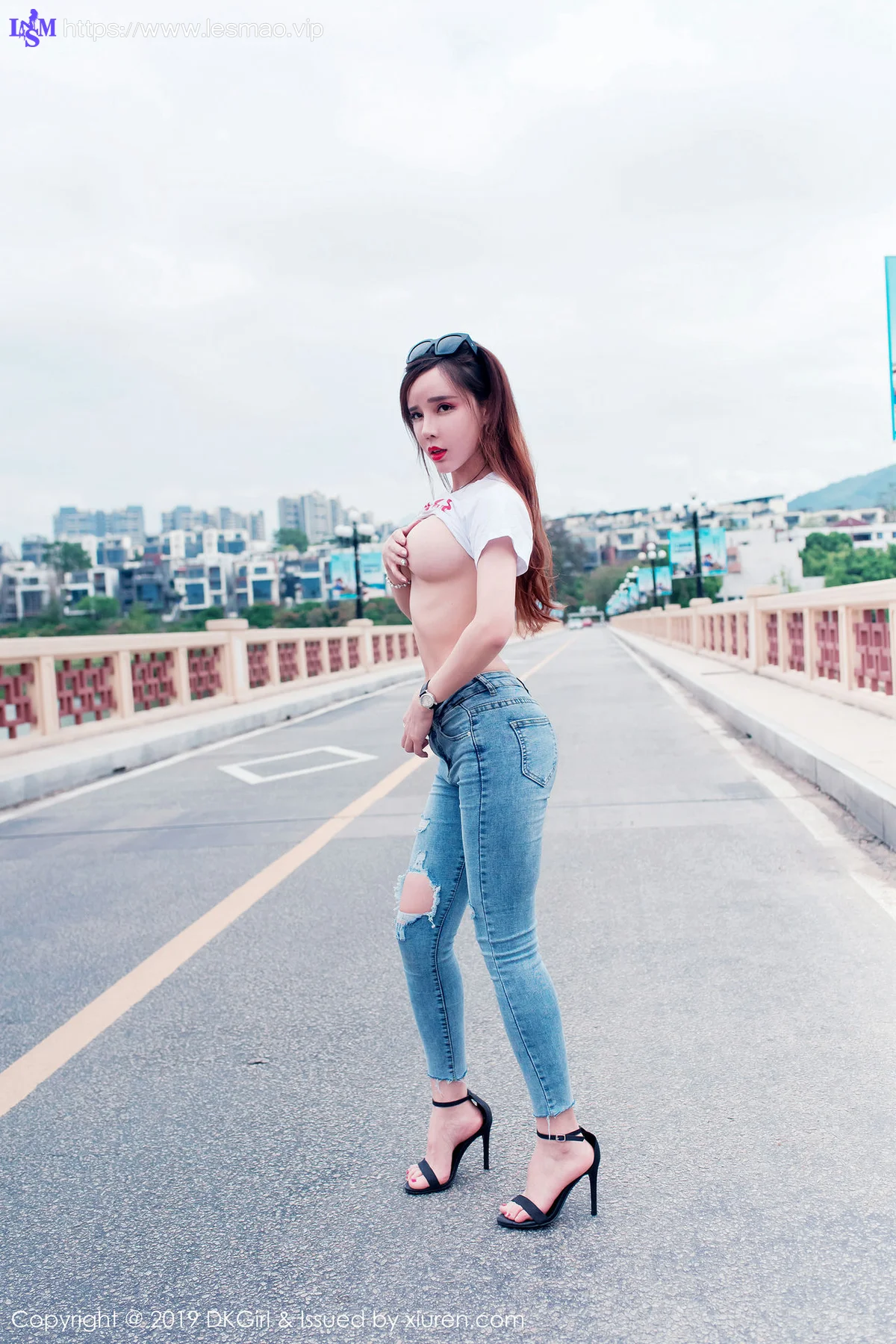 DKGirl DK御女郎 Vol.108  户外露天爆乳外拍 艾小青 - 14
