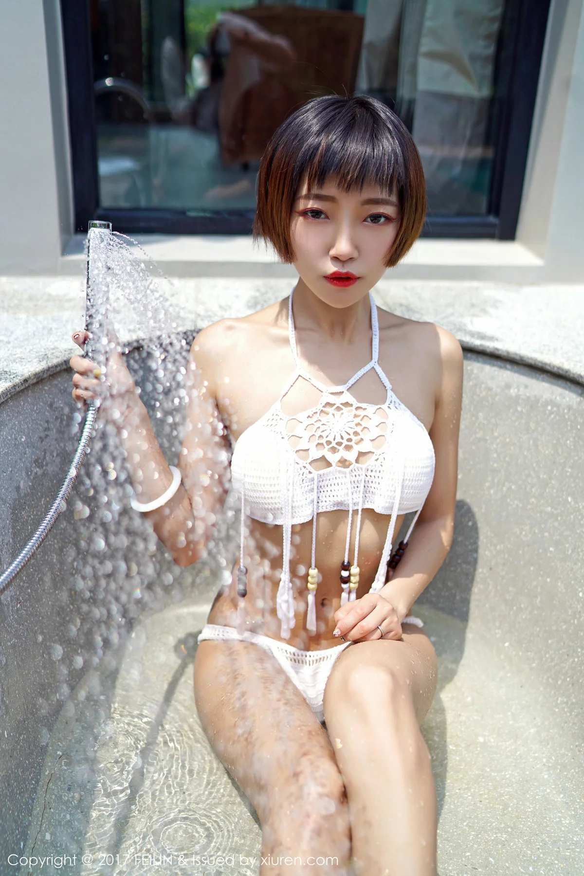 FeiLin 嗲囡囡 Vol.083 Modo 冯木木LRIS 比基尼湿身 - 35