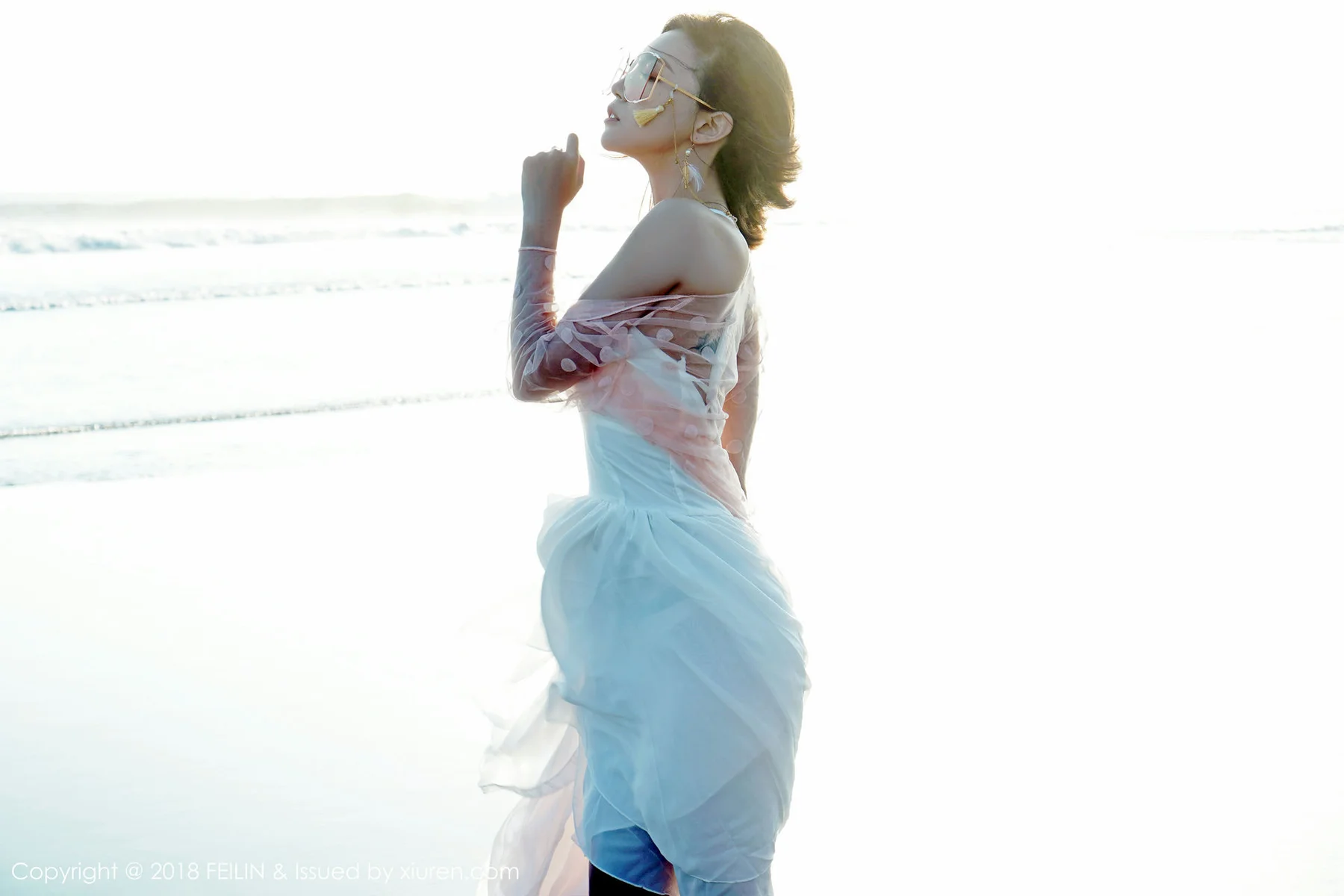 FeiLin 嗲囡囡 Vol.142 冯木木LRIS沙滩美女写真 - 39