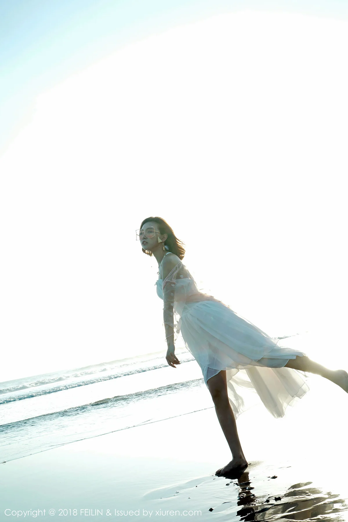 FeiLin 嗲囡囡 Vol.142 冯木木LRIS沙滩美女写真 - 44