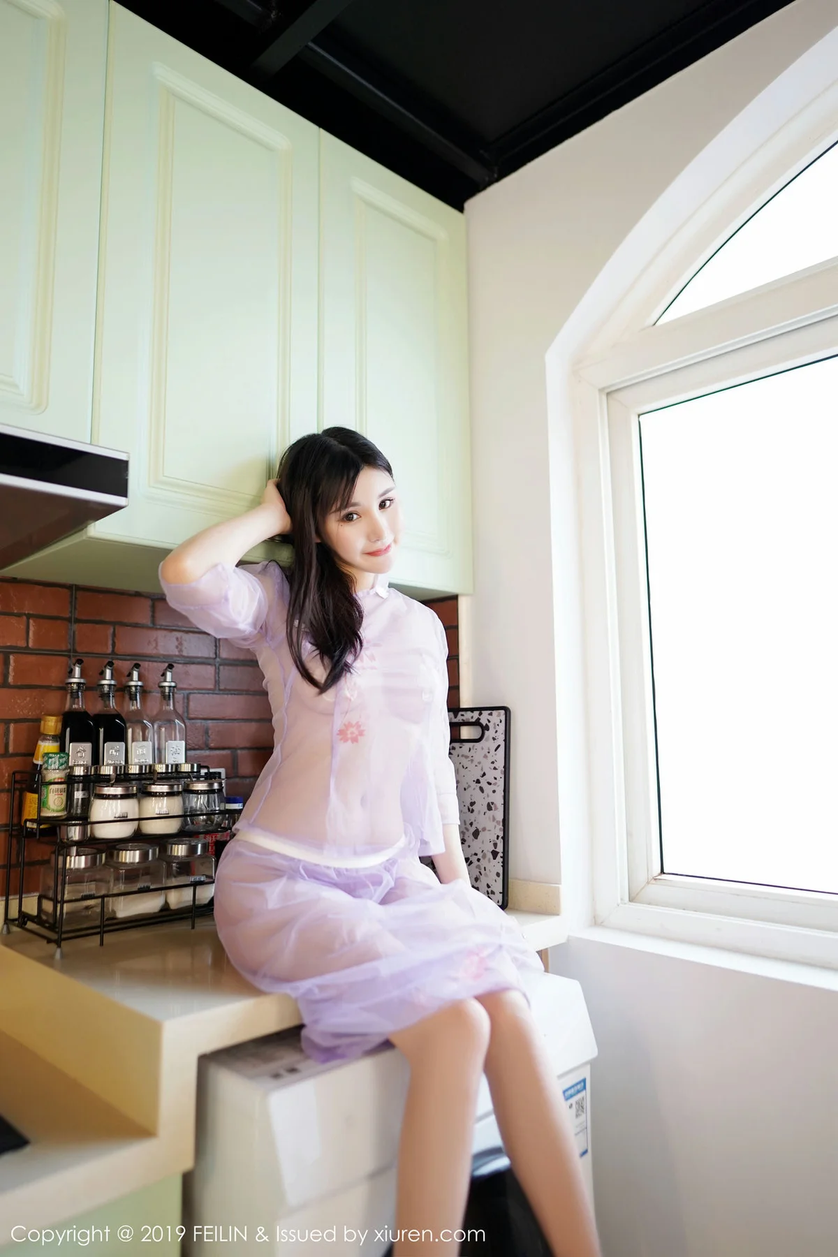 FeiLin 嗲囡囡 Vol.216 比基尼与粉色透视薄纱 Celina青妍性感写真 - 29