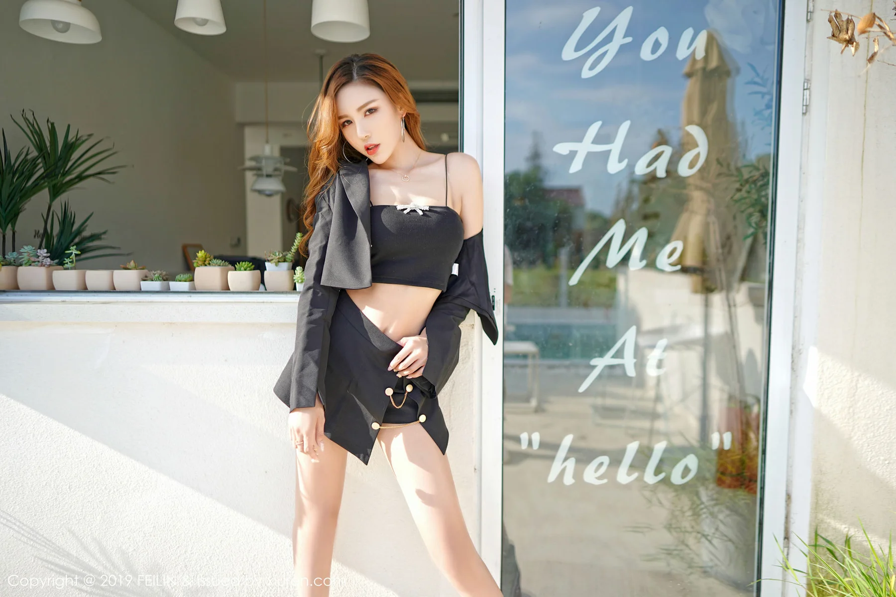 FeiLin 嗲囡囡 Vol.220 梦小楠小夜猫 性感泳池写真 - 22