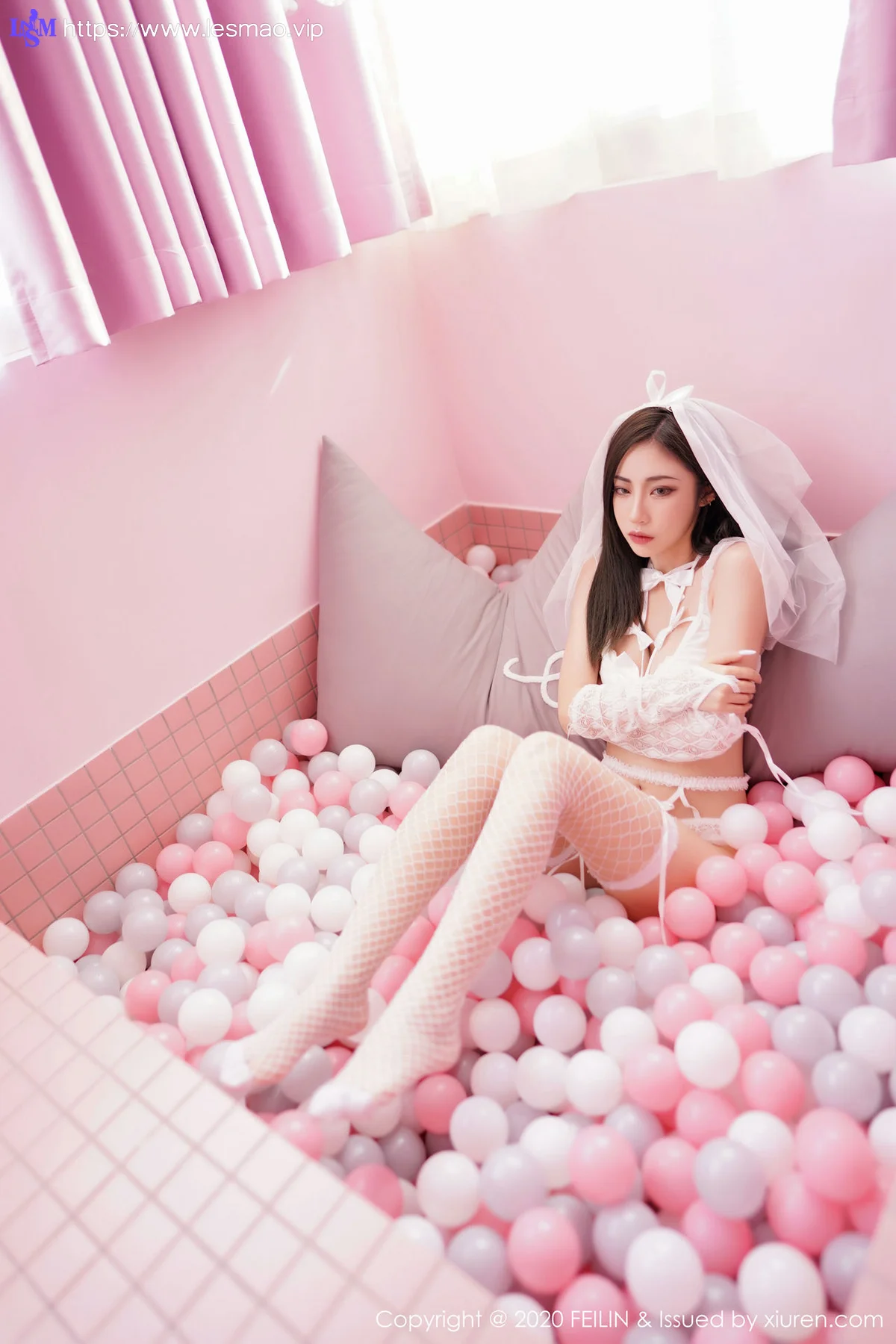 FeiLin 嗲囡囡 Vol.231 猫耳内衣装备 贾诗晗 性感私房写真 - 36