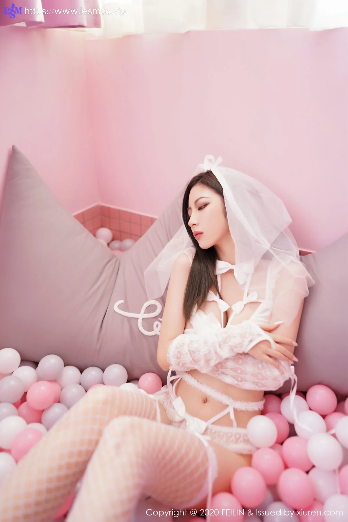 FeiLin 嗲囡囡 Vol.231 猫耳内衣装备 贾诗晗 性感私房写真 - 38