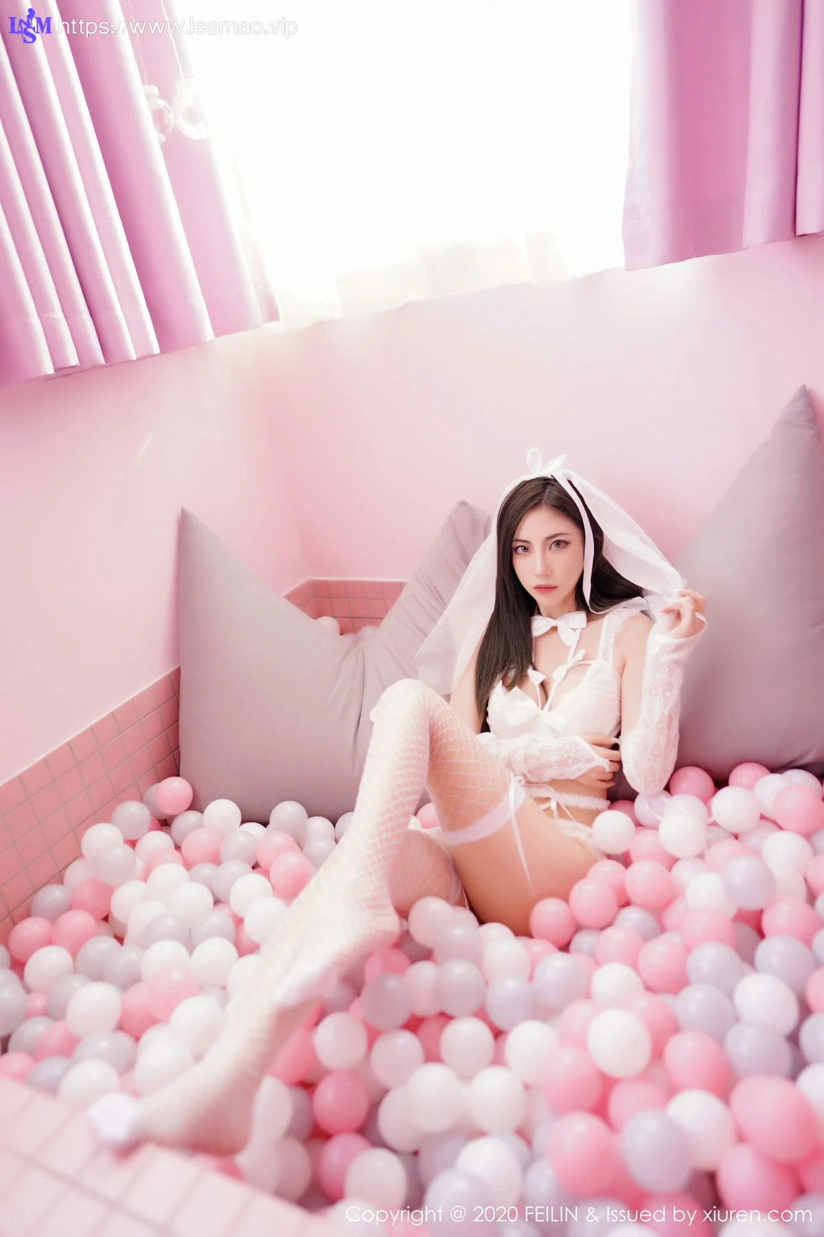 FeiLin 嗲囡囡 Vol.231 猫耳内衣装备 贾诗晗 性感私房写真 - 40