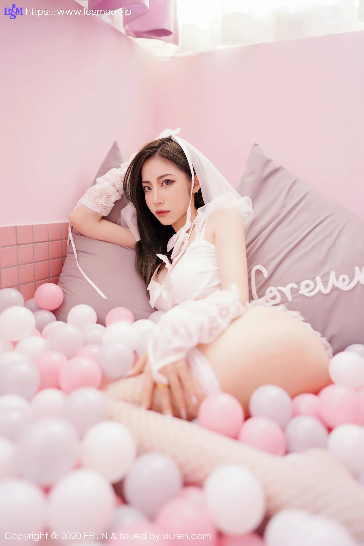 FeiLin 嗲囡囡 Vol.231 猫耳内衣装备 贾诗晗 性感私房写真 - 55
