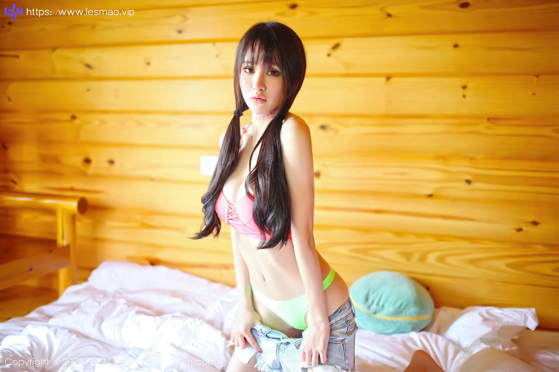 FeiLin 嗲囡囡 Vol.233 比基尼旅拍 cheryl青树 - 76