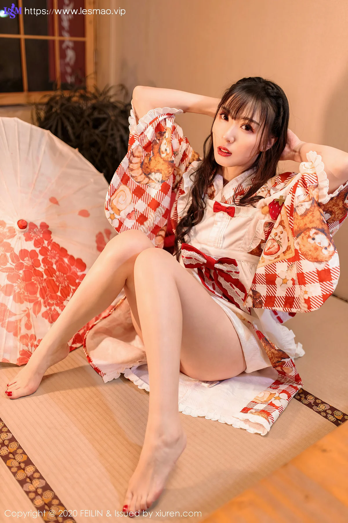 FeiLin 嗲囡囡 Vol.360 性感和服制服 小波多 - 15