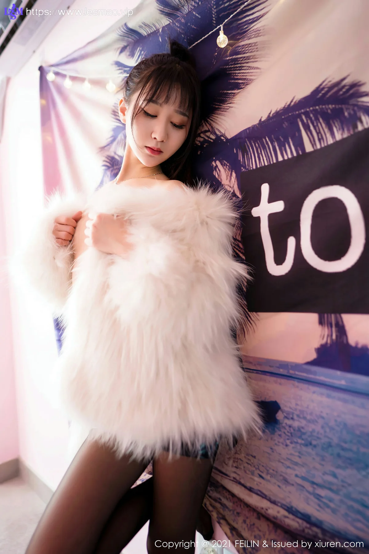 FeiLin 嗲囡囡 Vol.390 娇柔欲滴软妹子 小果冻儿 性感写真 - 34