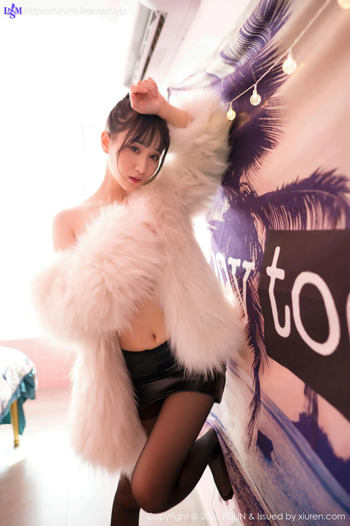FeiLin 嗲囡囡 Vol.390 娇柔欲滴软妹子 小果冻儿 性感写真 - 36