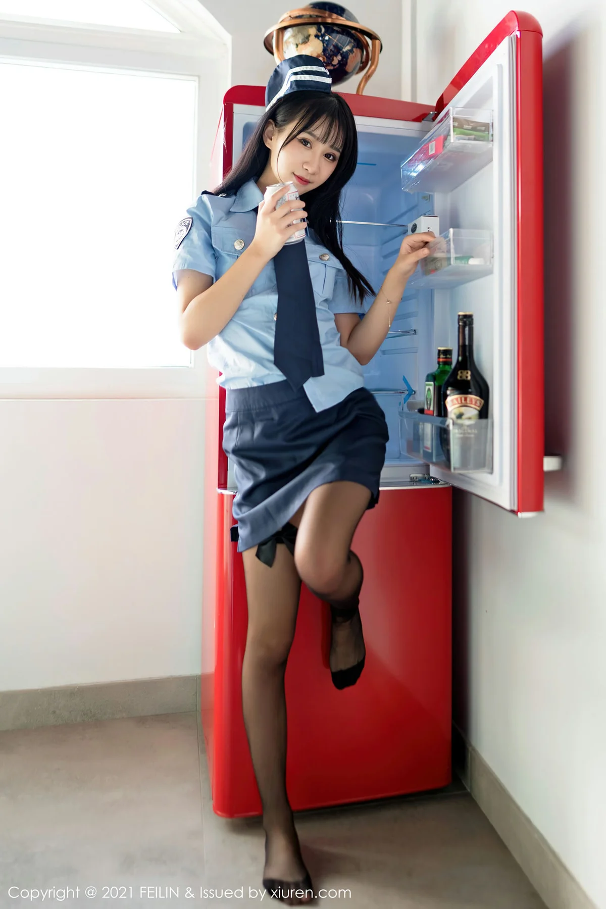FeiLin 嗲囡囡 Vol.417 兔耳装黑丝 小果冻儿 性感写真 - 58