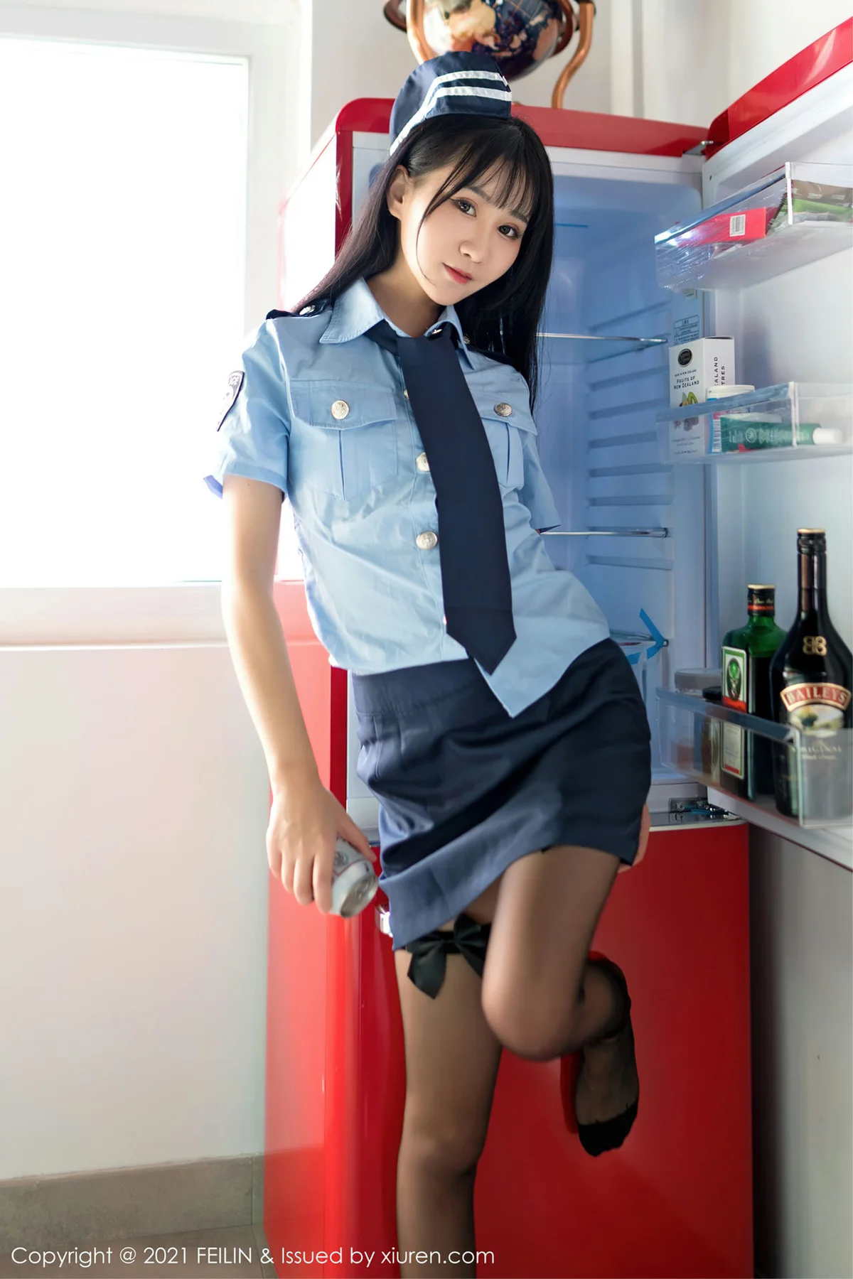 FeiLin 嗲囡囡 Vol.417 兔耳装黑丝 小果冻儿 性感写真 - 59