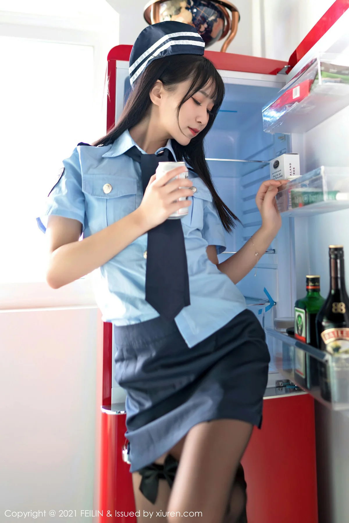 FeiLin 嗲囡囡 Vol.417 兔耳装黑丝 小果冻儿 性感写真 - 60