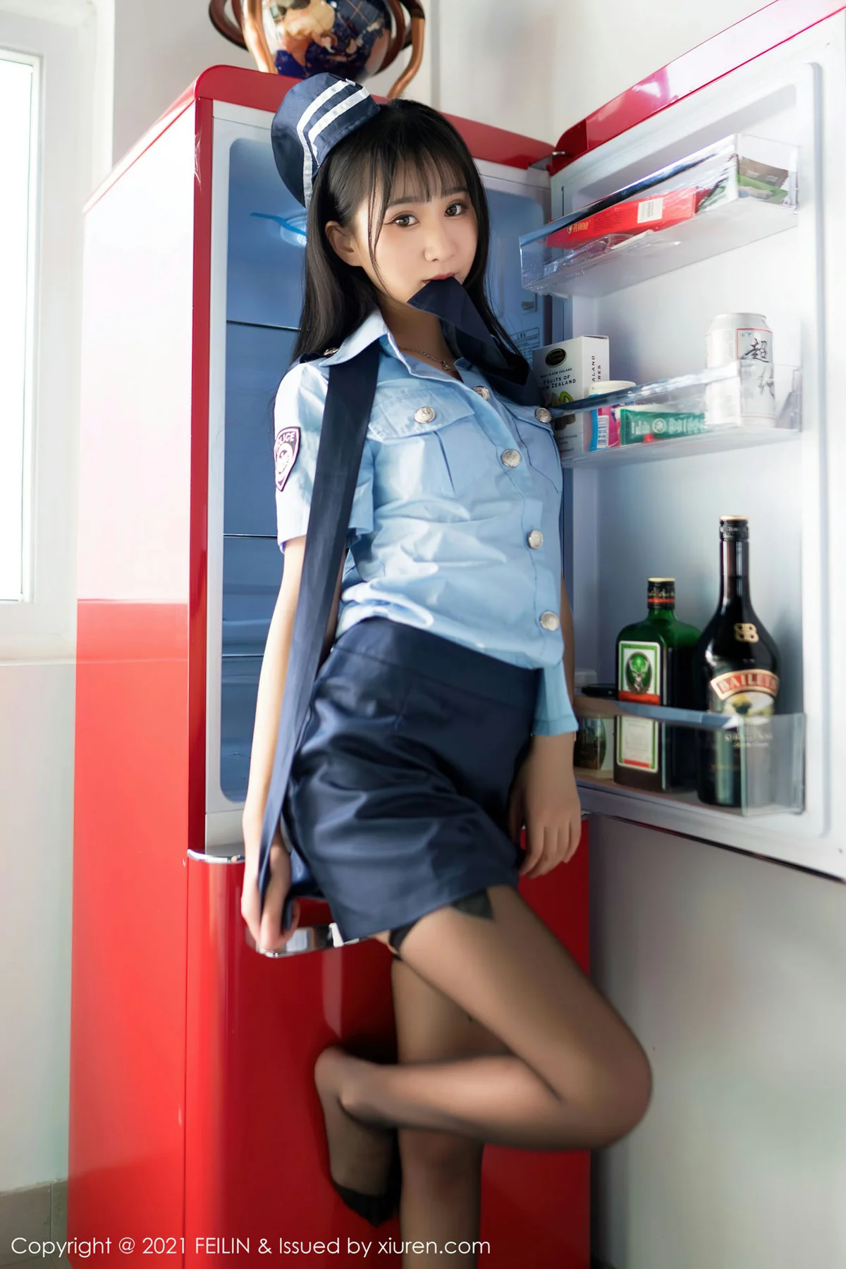 FeiLin 嗲囡囡 Vol.417 兔耳装黑丝 小果冻儿 性感写真 - 63