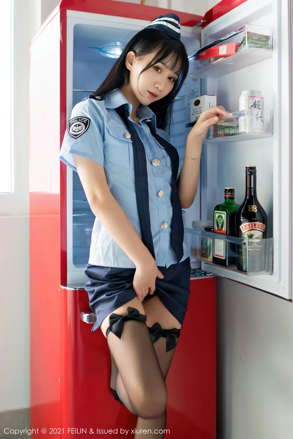 FeiLin 嗲囡囡 Vol.417 兔耳装黑丝 小果冻儿 性感写真 - 65