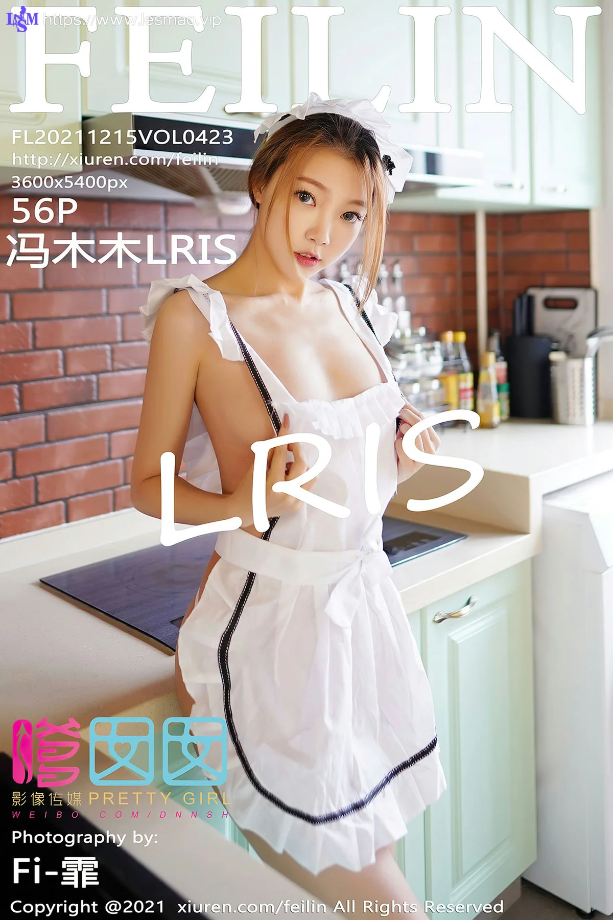 FeiLin 嗲囡囡 Vol.423 家居女友围裙 冯木木LRIS 性感写真 - 57
