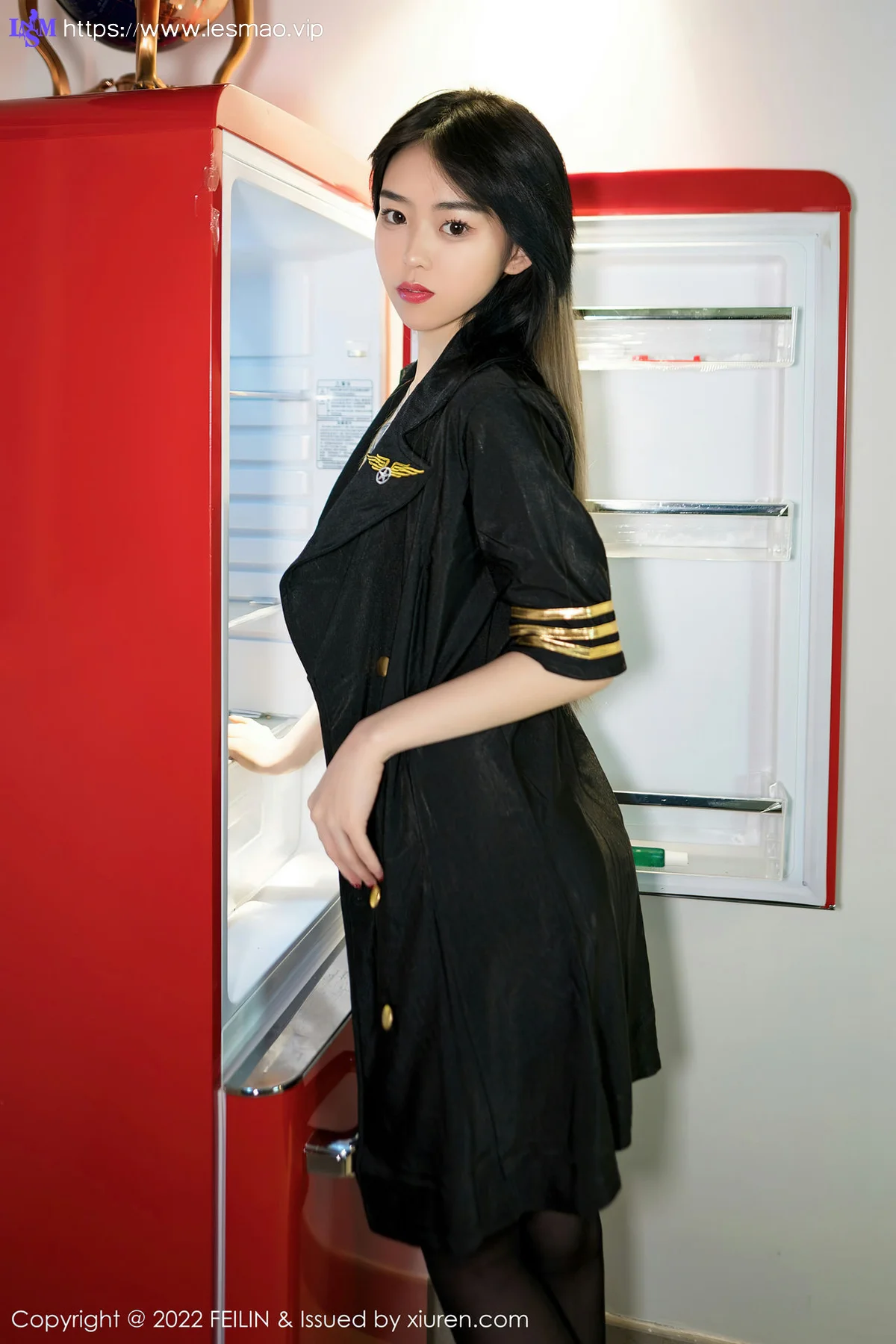 FeiLin 嗲囡囡 Vol.434  制服黑丝 奶瓶. 性感写真 - 12