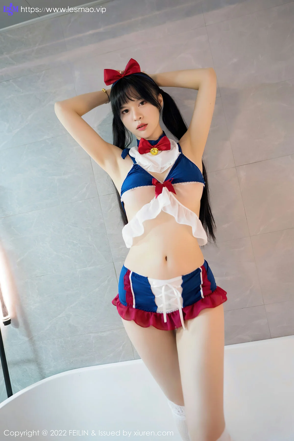 FeiLin 嗲囡囡 Vol.440  女仆服饰 桃香子 全套写真 - 36