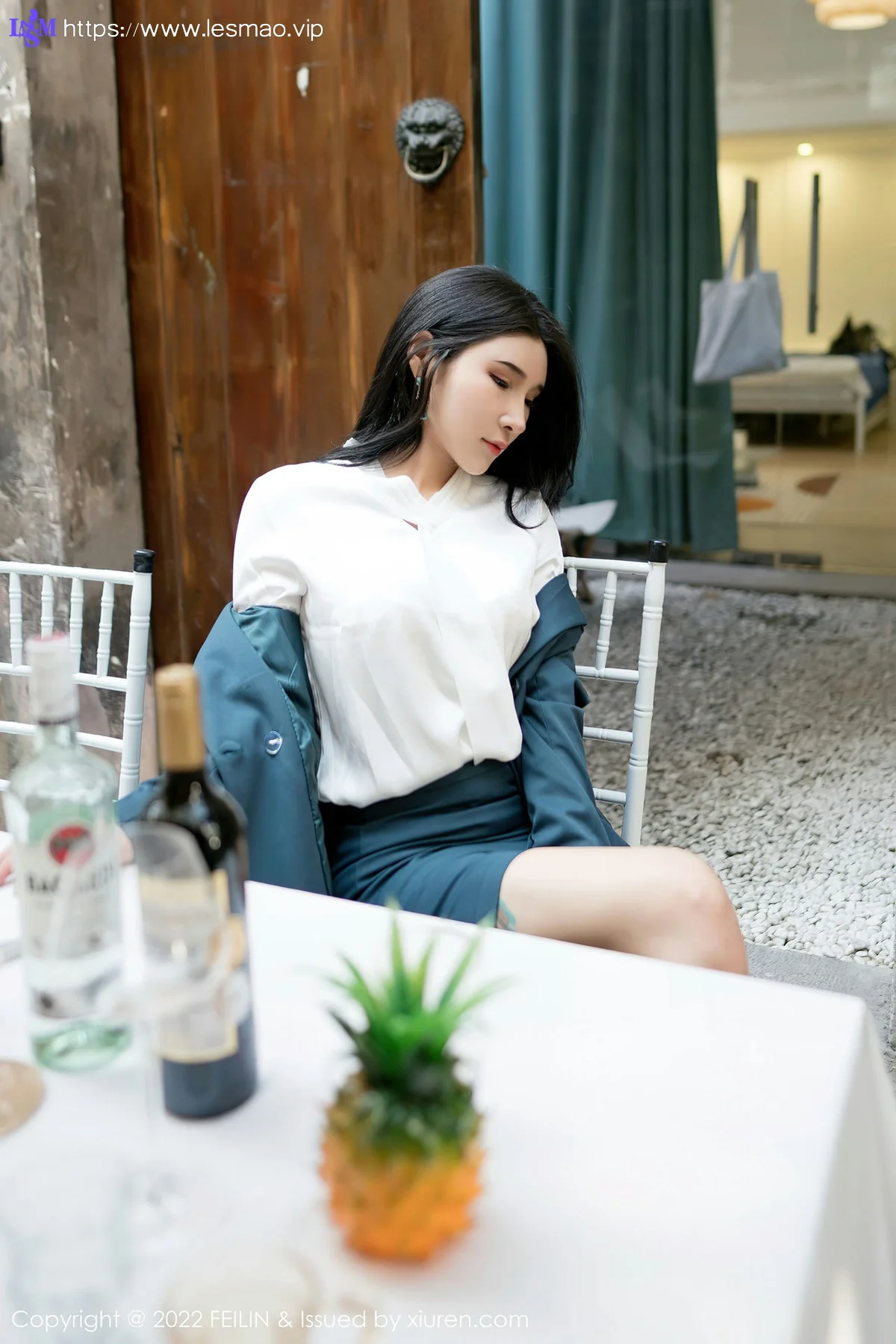 FeiLin 嗲囡囡 Vol.448  白色蕾丝 姝姝不是妹妹 性感写真 - 12