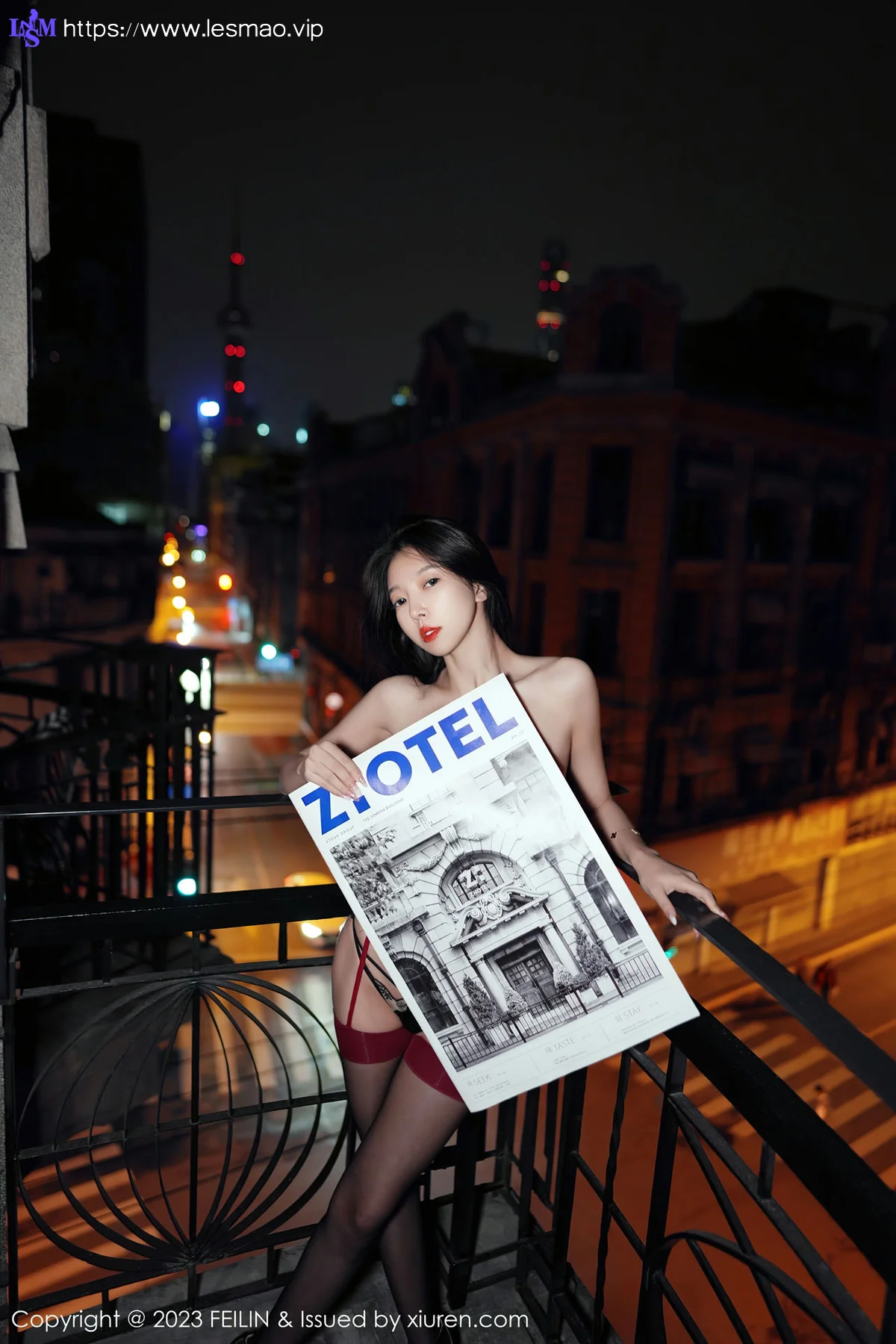 FeiLin 嗲囡囡 Vol.464  冯木木LRIS 白色睡袍下写真 - 84