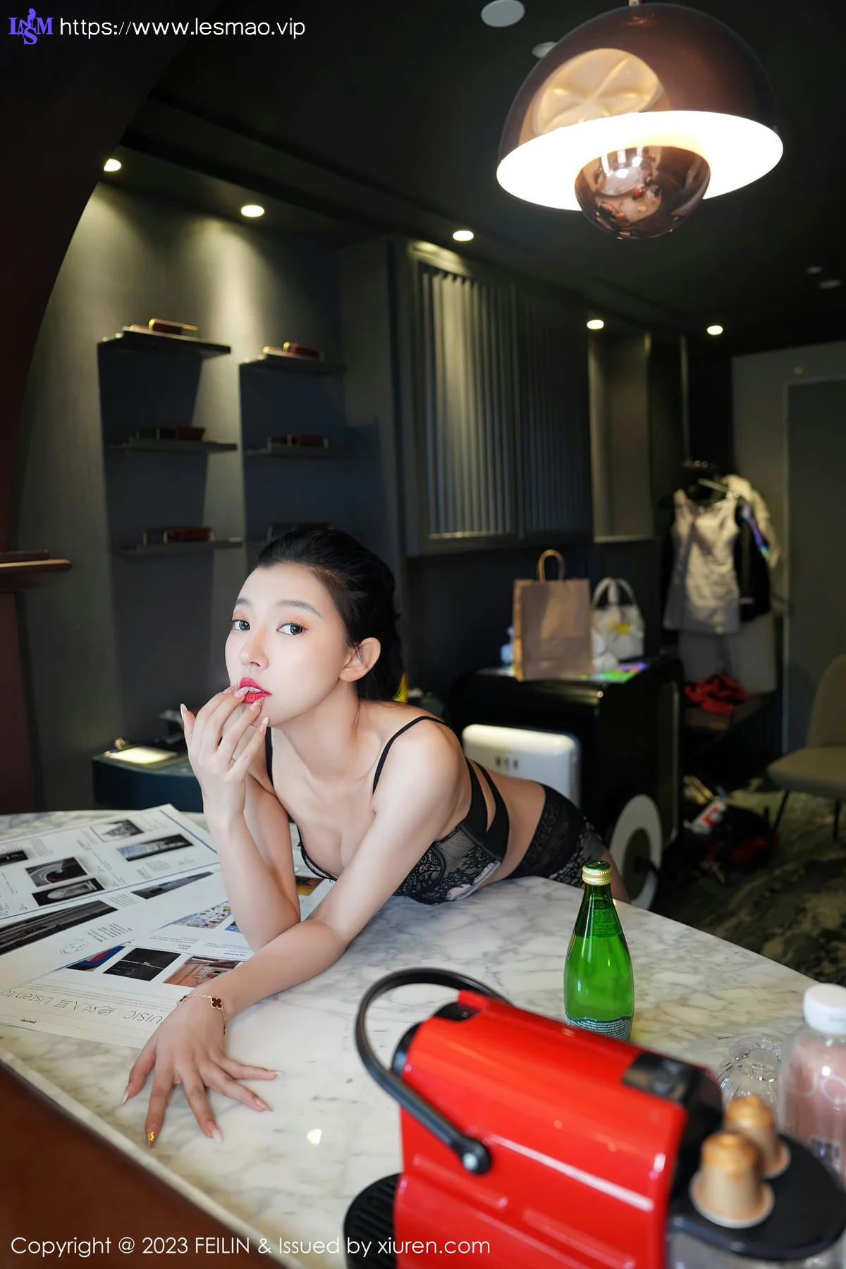 FeiLin 嗲囡囡 Vol.465  冯木木LRIS 白色睡袍下写真 - 25
