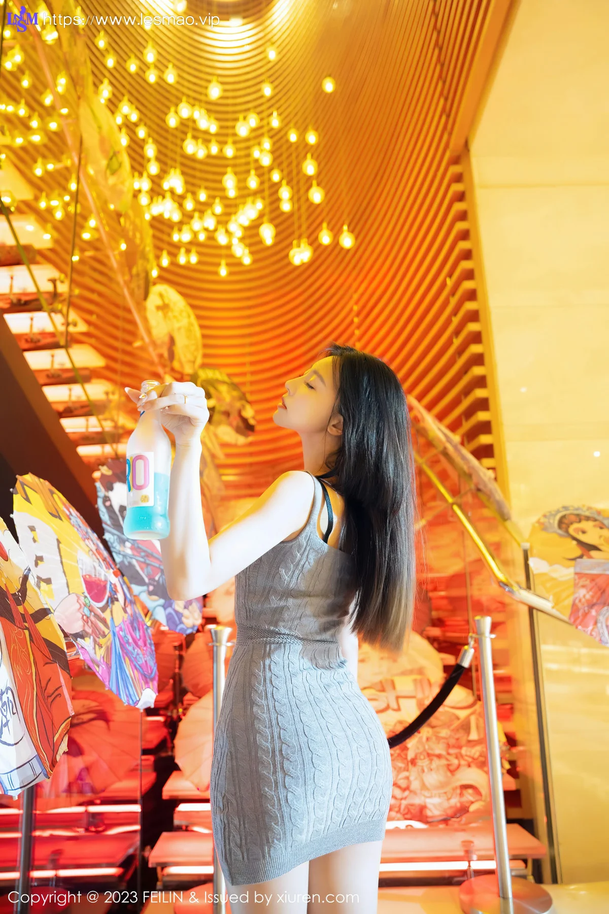 FeiLin 嗲囡囡 Vol.468  冯木木LRIS 背带短裙性感写真 - 21