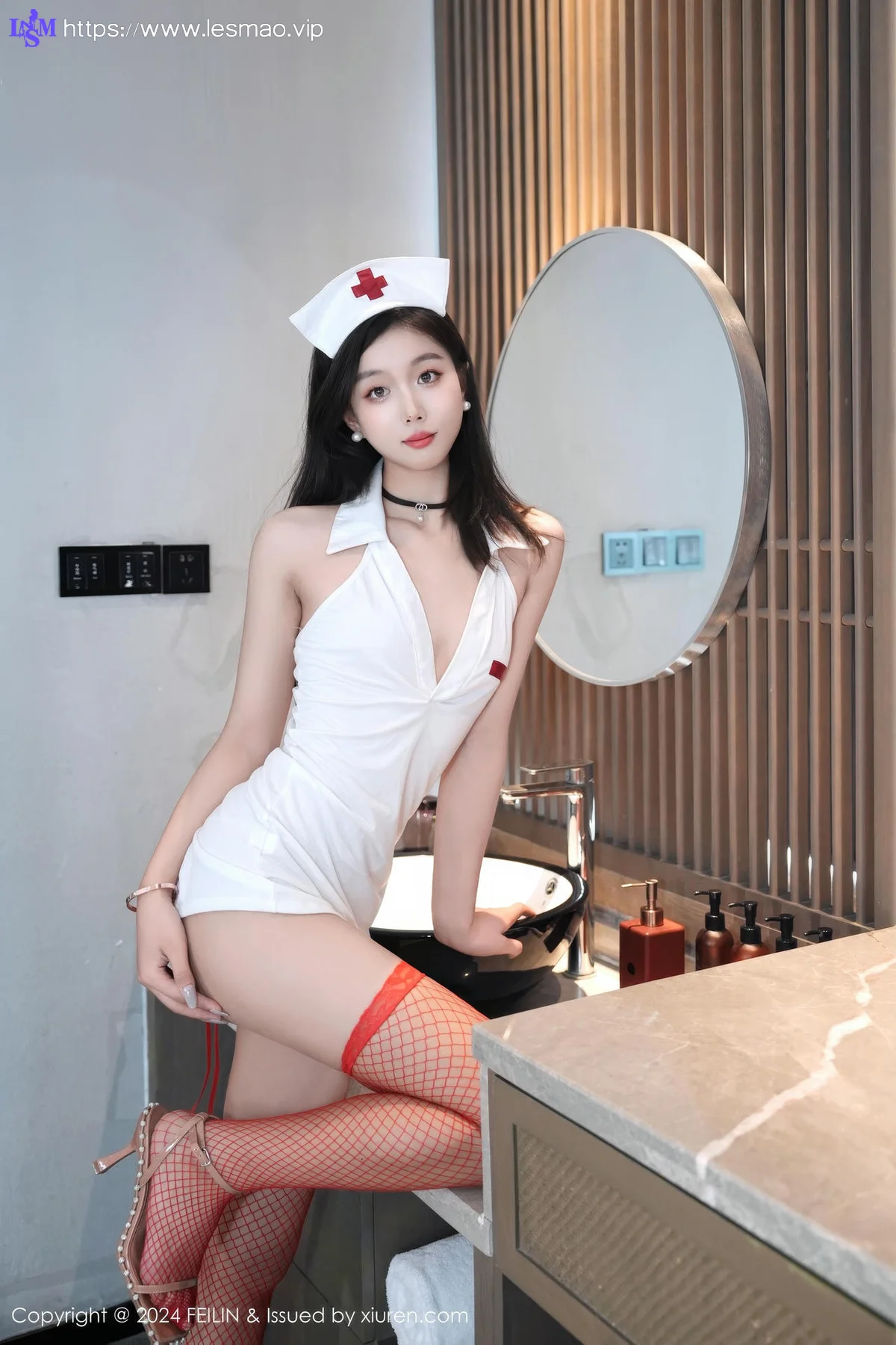 FeiLin 嗲囡囡 Vol.476  江念鱼 护士网袜美女 - 15