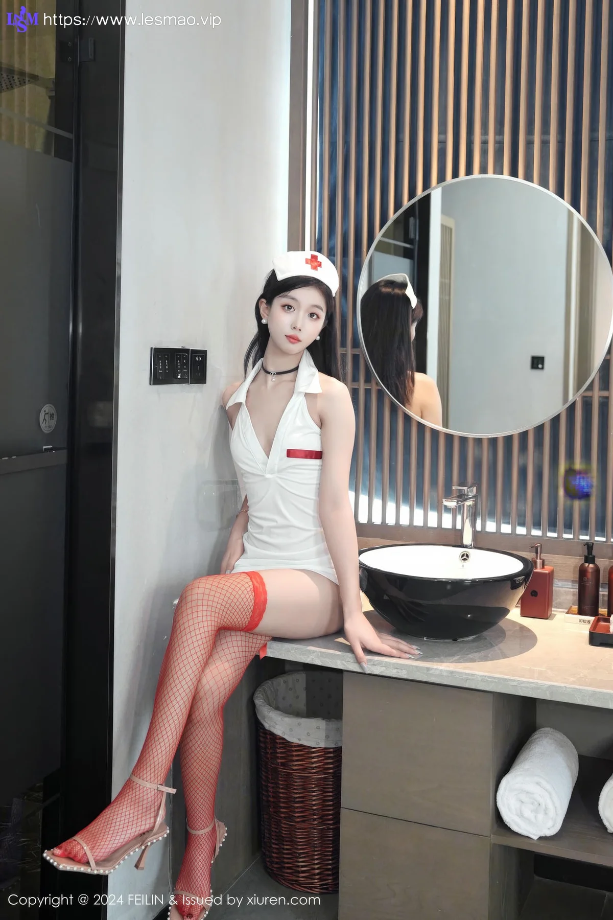 FeiLin 嗲囡囡 Vol.476  江念鱼 护士网袜美女 - 28